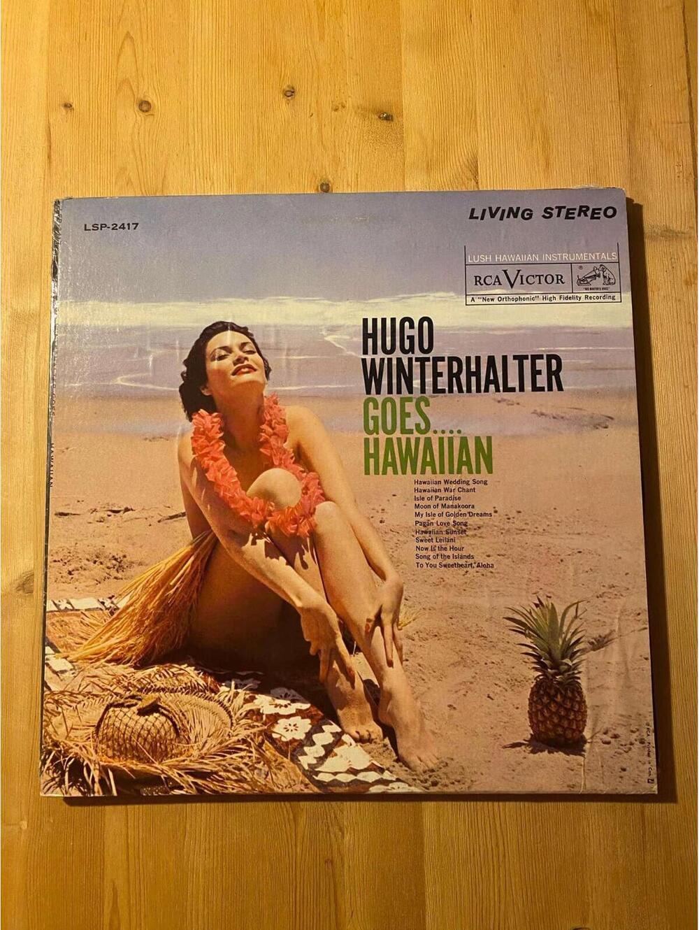 Hugo Winterhalter Goes....Hawaiian Vintage 33rpm VG+ AB29